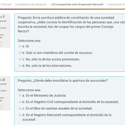 Ejemplo de preguntas tipo test del curso