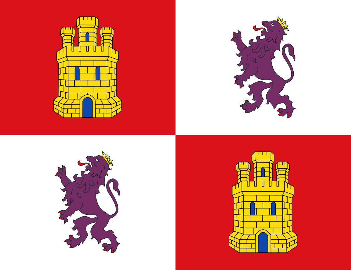 1200px Flag of Castile and Leon.svg  - Convocatorias del título de transportista